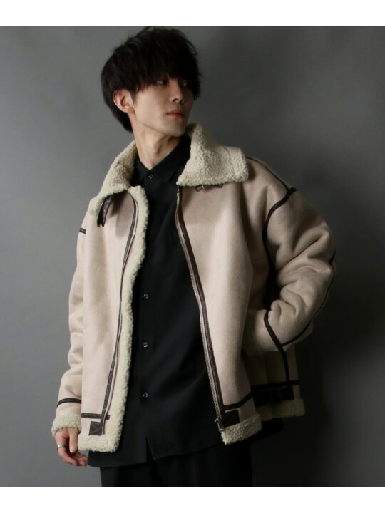楽天市場】【SALE／12%OFF】SITRY フェイクレザ- ムートン B-3 