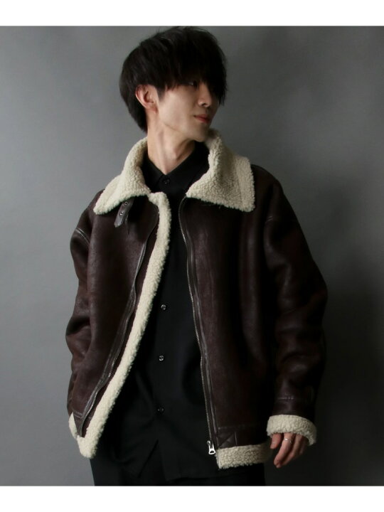 楽天市場】【SALE／12%OFF】SITRY フェイクレザ- ムートン B-3 