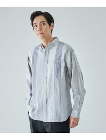 【SALE／20%OFF】Arnold Palmer ランダムストライプ シャツ アーノルド パーマー トップス シャツ・ブラウス ブラック ブルー【RBA_E】【送料無料】