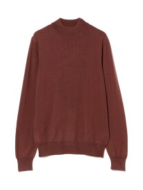 【SALE／30%OFF】BEAMS F 【別注】MORGANO / 21ゲージ モックネック ニット ビームス メン トップス ニット オレンジ パープル グレー ブラック【RBA_E】【送料無料】