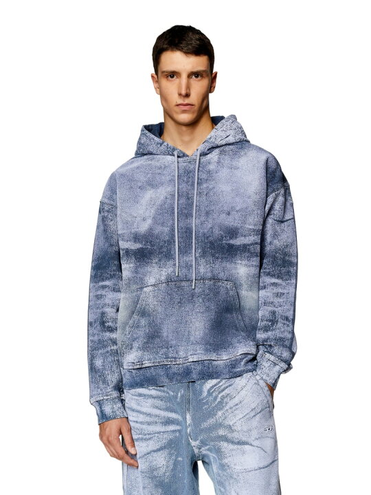 楽天市場】DIESEL メンズ フーデッドスウェット デニム ディーゼル  