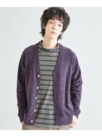 UNION STATION ルーズフィットモールニットカーディガン メンズ ビギ トップス カーディガン グレー ブルー オレンジ グリーン ブラック パープル【送料無料】