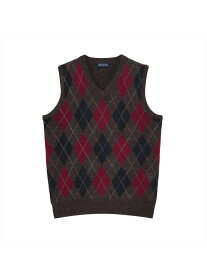 【SALE／27%OFF】BRICK HOUSE by Tokyo Shirts ニット アーガイル ベスト メンズ BM05J500DM50V00-38 トーキョーシャツ トップス ベスト・ジレ グレー【RBA_E】【送料無料】