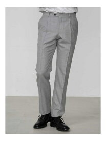 Aquascutum MEN Mixyarn High Twist Trousers アクアスキュータム パンツ スラックス・ドレスパンツ ネイビー ブラウン グレー【送料無料】