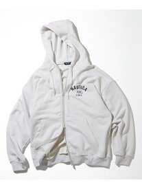 【SALE／40%OFF】NAUTICA Felt Patch Arch Logo Full Zip Sweat Hoodie フリークスストア トップス パーカー・フーディー グレー グリーン ネイビー【RBA_E】【送料無料】