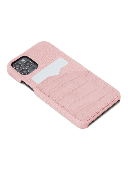 ボナベンチュラiPhone12promax グレージュ×ピンク