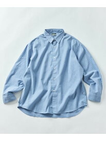 【SALE／20%OFF】FREAK'S STORE ローソン×FREAK'S STORE RELAX FIT インスタント チェックネルシャツ 【限定展開】 24AW フリークスストア トップス シャツ・ブラウス ブラック ネイビー ブルー【RBA_E】