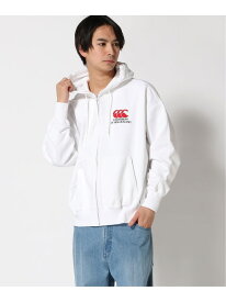 canterbury (M)HEAVY SWEAT ZIP HOODY カンタベリー トップス パーカー・フーディー グレー ネイビー ホワイト ブルー【送料無料】