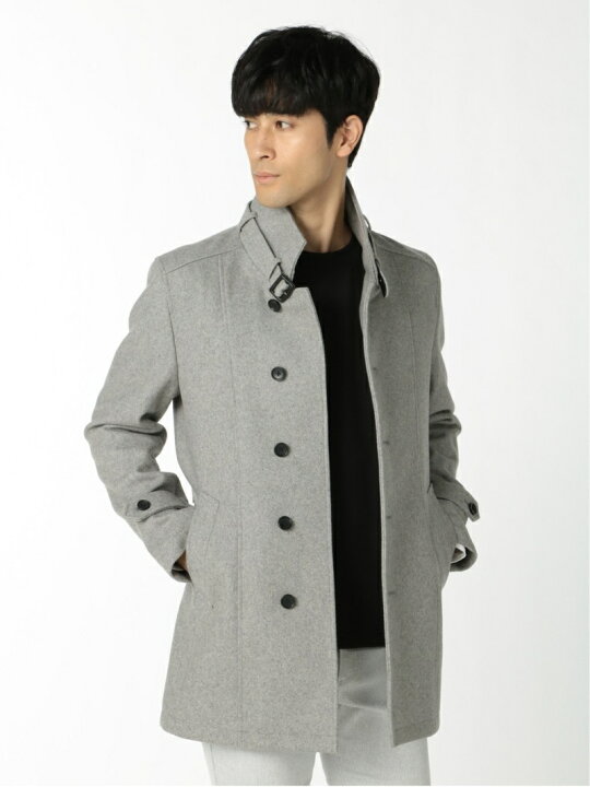 楽天市場】【SALE／50%OFF】m.f.editorial ウール混メルトン スタンド 