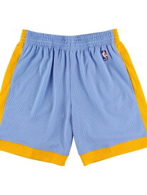 Mitchell & Ness レイカーズ オルタネイト スイングマンショーツ 2001-02 LOS ANGELES LAKERS SW-Shorts-LAL ルーキーユーエスエー パンツ ジャージ・スウェットパンツ ブルー【送料無料】