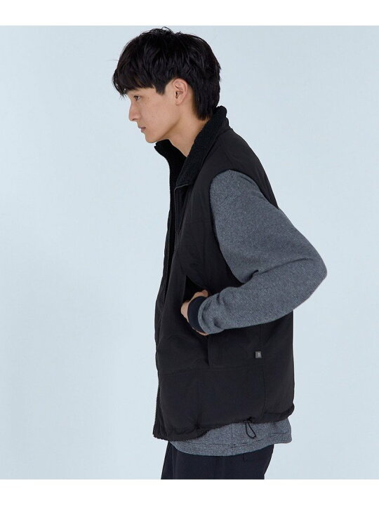 楽天市場 United Arrows Green Label Relaxing 別注 Daiwa Green Label Relaxing ボア フリース リバーシブル ベスト ユナイテッドアローズ グリーンレーベルリラクシング ジャケット アウター その他のジャケット アウター グレー ブラック 送料無料