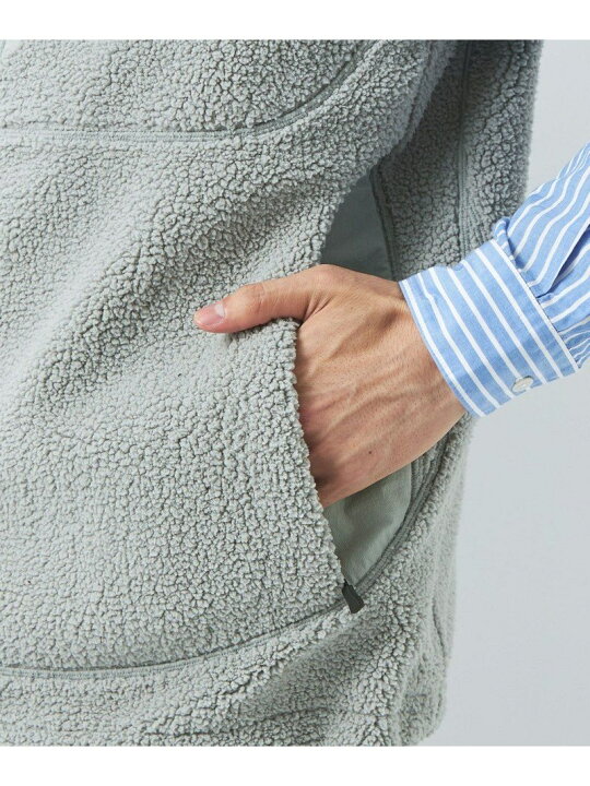 楽天市場 United Arrows Green Label Relaxing 別注 Daiwa Green Label Relaxing ボア フリース リバーシブル ベスト ユナイテッドアローズ グリーンレーベルリラクシング ジャケット アウター その他のジャケット アウター グレー ブラック 送料無料