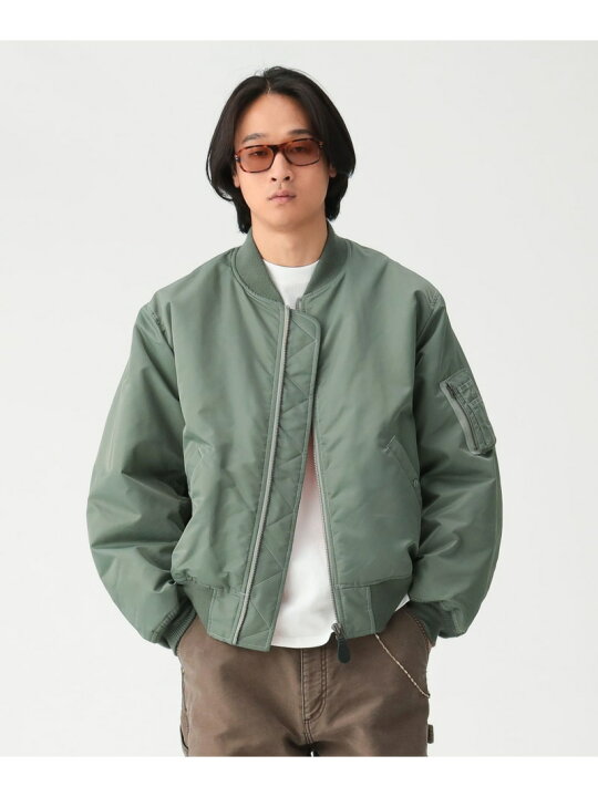 楽天市場】BEAMS リラックスフィット THERMOLITE(R) MA-1 (撥水 