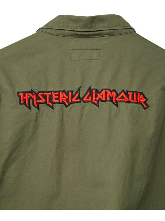 楽天市場】HYSTERIC GLAMOUR MAIDEN LOGO刺繍 ファティーグジャケット 