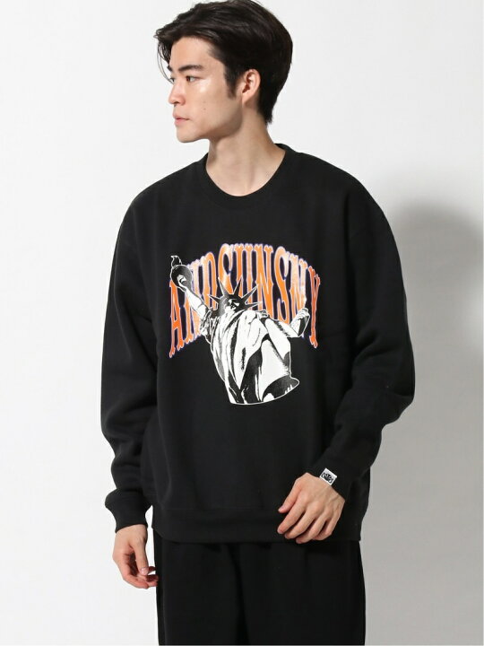 楽天市場】ANDSUNS (M)STATUE OF LIBERTY CREWNECK アンドサンズ 