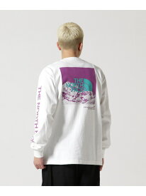 B'2nd THE NORTH FACE (ザ・ノースフェイス)L/S Sleeve Graphic Tee ビーセカンド トップス カットソー・Tシャツ ホワイト ブラック【送料無料】