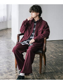 【SALE／50%OFF】Rocky Monroe コーデュロイセットアップ CPOシャツジャケット&ワイドパンツ ロッキーモンロー ジャケット・アウター カバーオール・ワークジャケット カーキグリーン ブラック ワインレッド ブラウン ホワイト ベージュ グレー【RBA_E】【送料無料】