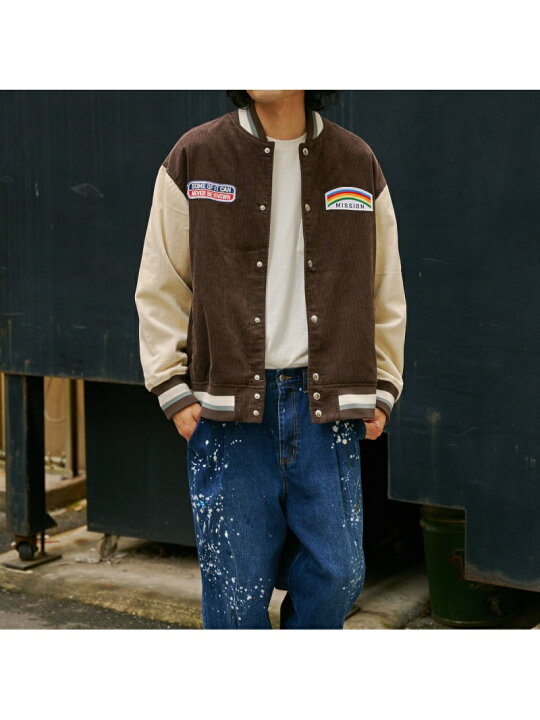 楽天市場】【SALE／25%OFF】CPCM コーデュロイワッペンスタジャン 