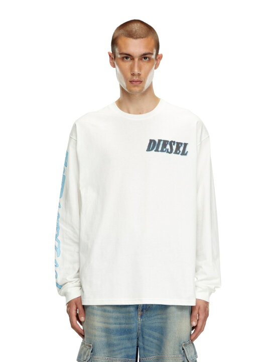 楽天市場】【SALE／40%OFF】DIESEL メンズ Tシャツ 長袖 グラフィック
