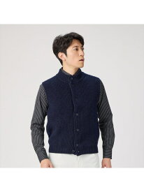 【SALE／32%OFF】BRICK HOUSE by Tokyo Shirts 紡毛前開き ニットベスト メンズ BM05I508DP50X00-20 トーキョーシャツ トップス ベスト・ジレ ネイビー【RBA_E】【送料無料】