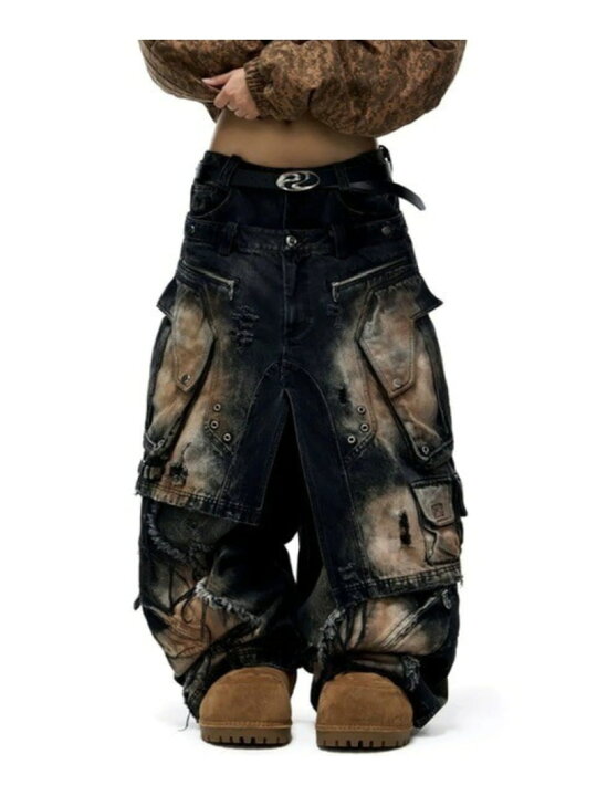 楽天市場】PERSONSOUL 【PERSONSOUL】Skirt Armor Dirty Jeans ネバー 