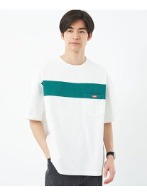 【SALE／30%OFF】UNITED ARROWS green label relaxing 【別注】＜CHUMS＞ ライン ポケット Tシャツ カットソー ユナイテッドアローズ アウトレット トップス カットソー・Tシャツ ホワイト【RBA_E】【送料無料】