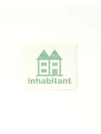 【SALE／50%OFF】inhabitant inhabitant(インハビタント)Inhabitant logo sticker シフォン 文房具 ステッカー・シール・テープ グリーン【RBA_E】