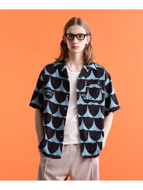 Schott HAWAIIAN SHIRT"PERFECTO"/ハワイアンシャツ"パーフェクト ショット トップス シャツ・ブラウス ブルー ゴールド【送料無料】