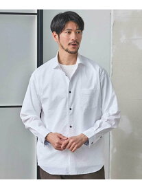 UNION STATION ワッシャーワイドカラーシャツ メンズ ビギ トップス シャツ・ブラウス ホワイト ネイビー ブルー イエロー【送料無料】