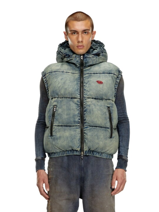 楽天市場】DIESEL メンズ ウインタージャケット パファーベスト 