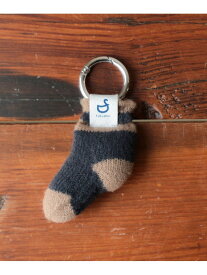 BEAMS JAPAN 【別注】フクシン / 靴下チャーム キーホルダー ビームス ジャパン 財布・ポーチ・ケース その他の財布・ポーチ・ケース オレンジ ネイビー