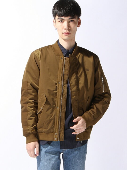 楽天市場】【SALE／30%OFF】LACOSTE (M)リブキルティングボンバー 