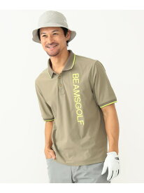 BEAMS GOLF ORANGE LABEL ＜MEN＞BEAMS GOLF ORANGE LABEL / タテロゴ ポロシャツ ビームス ゴルフ トップス ポロシャツ ベージュ ホワイト ブラック【送料無料】