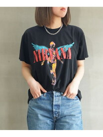 THRIFTY LOOK スリフティールック nirvana ブルーコムブルー トップス カットソー・Tシャツ ブラック ホワイト【送料無料】