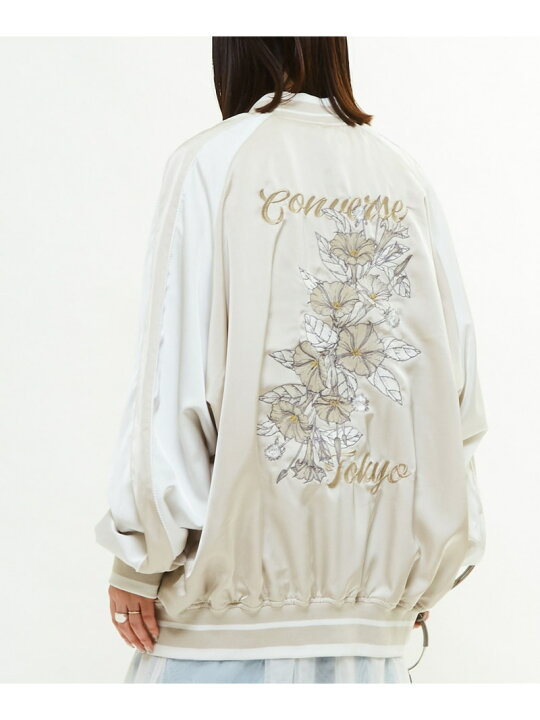 楽天市場】【SALE／50%OFF】CONVERSE TOKYO SATIN OVERSIZE SOUVENIR 