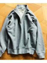 楽天市場】ハーフジップスウェット グレーの通販
