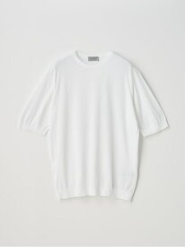 JOHN SMEDLEY Crew neck T-shirt ｜ S4633 ｜ 30G ジョンスメドレー トップス ニット ホワイト【送料無料】