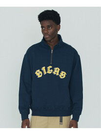 SILAS HALF ZIP SWEATSHIRT SILAS サイラス トップス スウェット・トレーナー ホワイト ブラック ネイビー【送料無料】