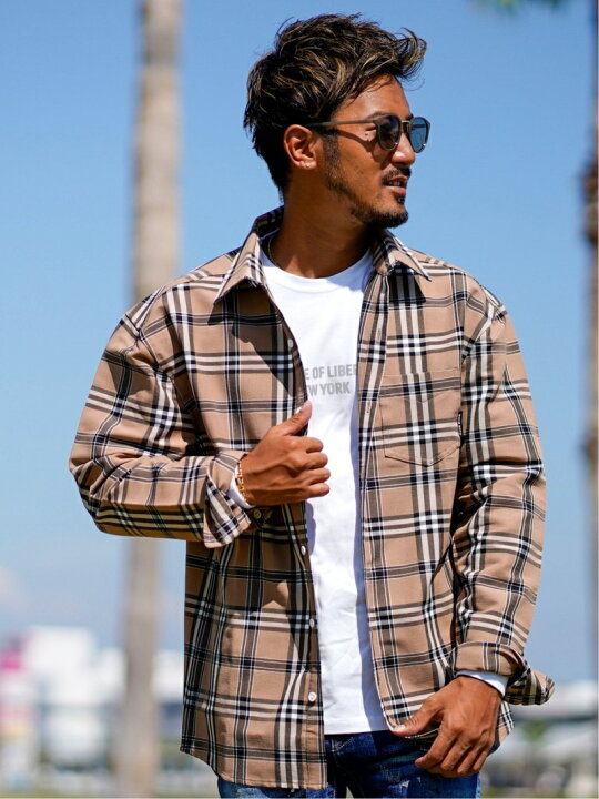 楽天市場】WHIM ROTH whimROTH/(M)Loose check L/SH アダムス 