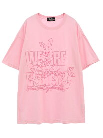 Candy Stripper WE ARE ROBUST BIG TEE キャンディストリッパー トップス カットソー・Tシャツ ホワイト ブラック ピンク イエロー【送料無料】