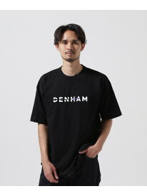ROYAL FLASH DENHAM/デンハム/TOKYO CUT THE LOGO TEE ロイヤルフラッシュ トップス カットソー・Tシャツ ホワイト ブラック【送料無料】