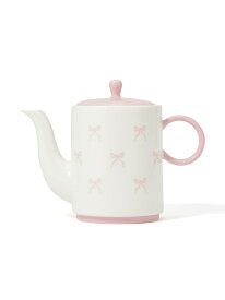 Francfranc リボン ティーポット ピンク フランフラン 食器・調理器具・キッチン用品 食器・皿 ピンク