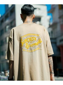 【SALE／20%OFF】Subciety SCAFFOLD TEE サブサエティ トップス カットソー・Tシャツ ブラック ホワイト ブルー カーキグリーン【RBA_E】【送料無料】