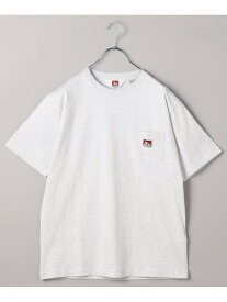 BEN DAVIS POCKET TEE / ワンポイントロゴ ヘビーウェイト ポケットTシャツ / ポケT / C-23580000 【限定展開】 フリークスストア トップス カットソー・Tシャツ ホワイト グレー ブラック ベージュ ネイビー