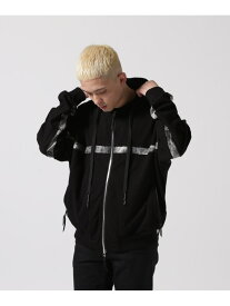 ROYAL FLASH KMRii/ケムリ/Back Cross Short Parka ロイヤルフラッシュ トップス パーカー・フーディー ブラック【送料無料】