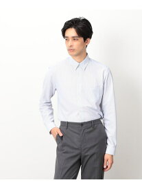 【SALE／10%OFF】COMME CA ISM ポリエステル トリコット ストライプ ドレスシャツ コムサイズム トップス シャツ・ブラウス ネイビー グレー【RBA_E】【送料無料】