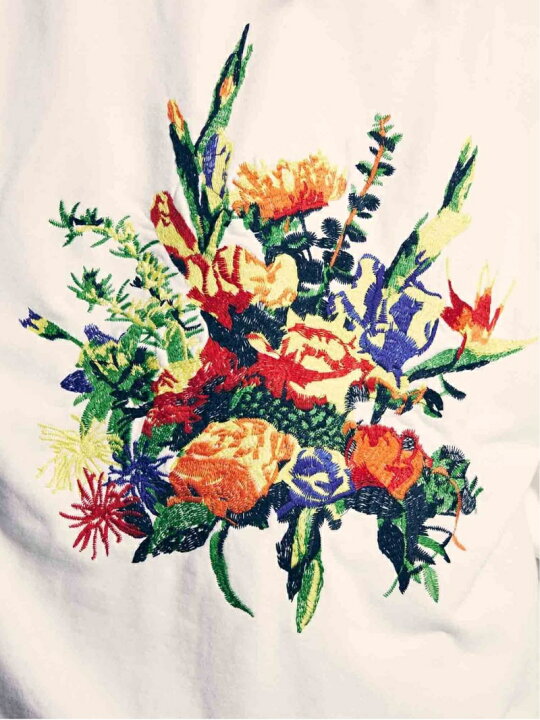 楽天市場】MAISON SPECIAL 《ユニセックスアイテム》フラワー刺繍 
