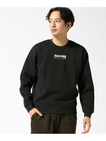 THRASHER THRASHER/(U)ロゴ刺繍 クルー スウェット トレーナ スラッシャー　バイ　リフルページ トップス スウェット・トレーナー ブラック グレー グリーン ネイビー【送料無料】