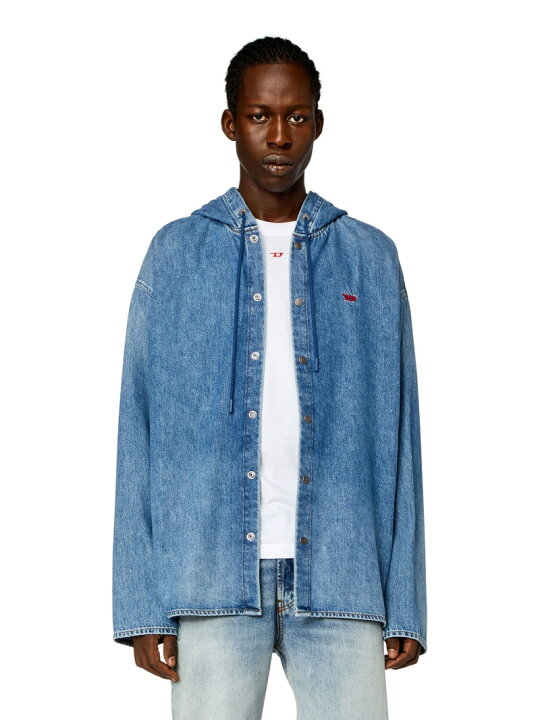 楽天市場】DIESEL メンズ シャツ デニム D-DEWNY-HOOD ディーゼル 