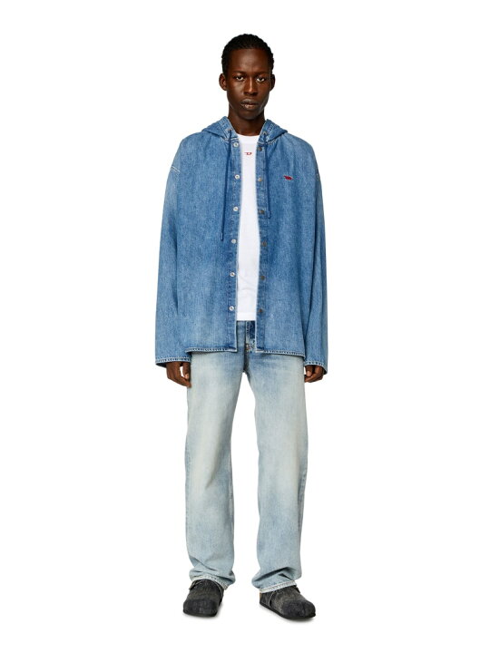 楽天市場】DIESEL メンズ シャツ デニム D-DEWNY-HOOD ディーゼル 